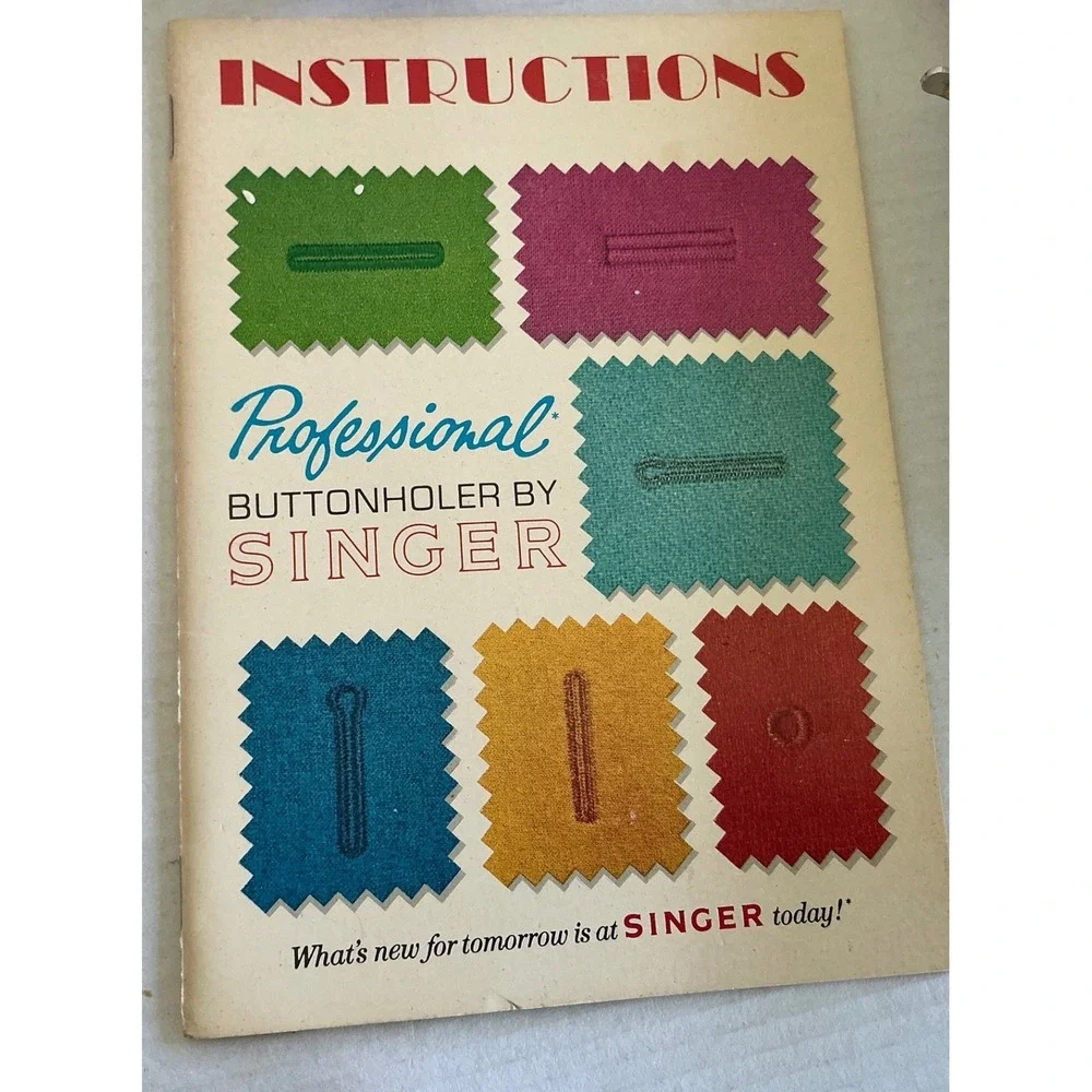 Singer Vintage Professional Buttonholer Attachment 1973 Sewing Tool Kit Boxed